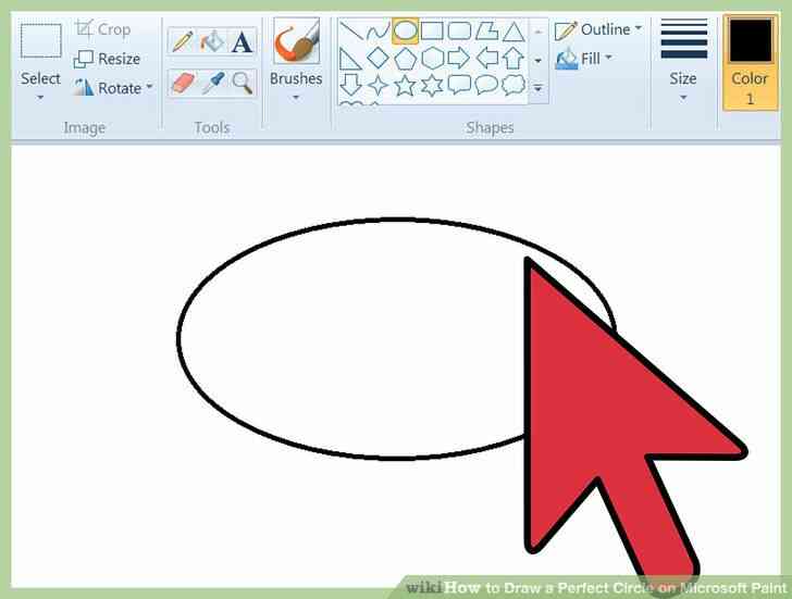 Image intitulée Dessiner un Cercle Parfait sur Microsoft Paint Étape 8